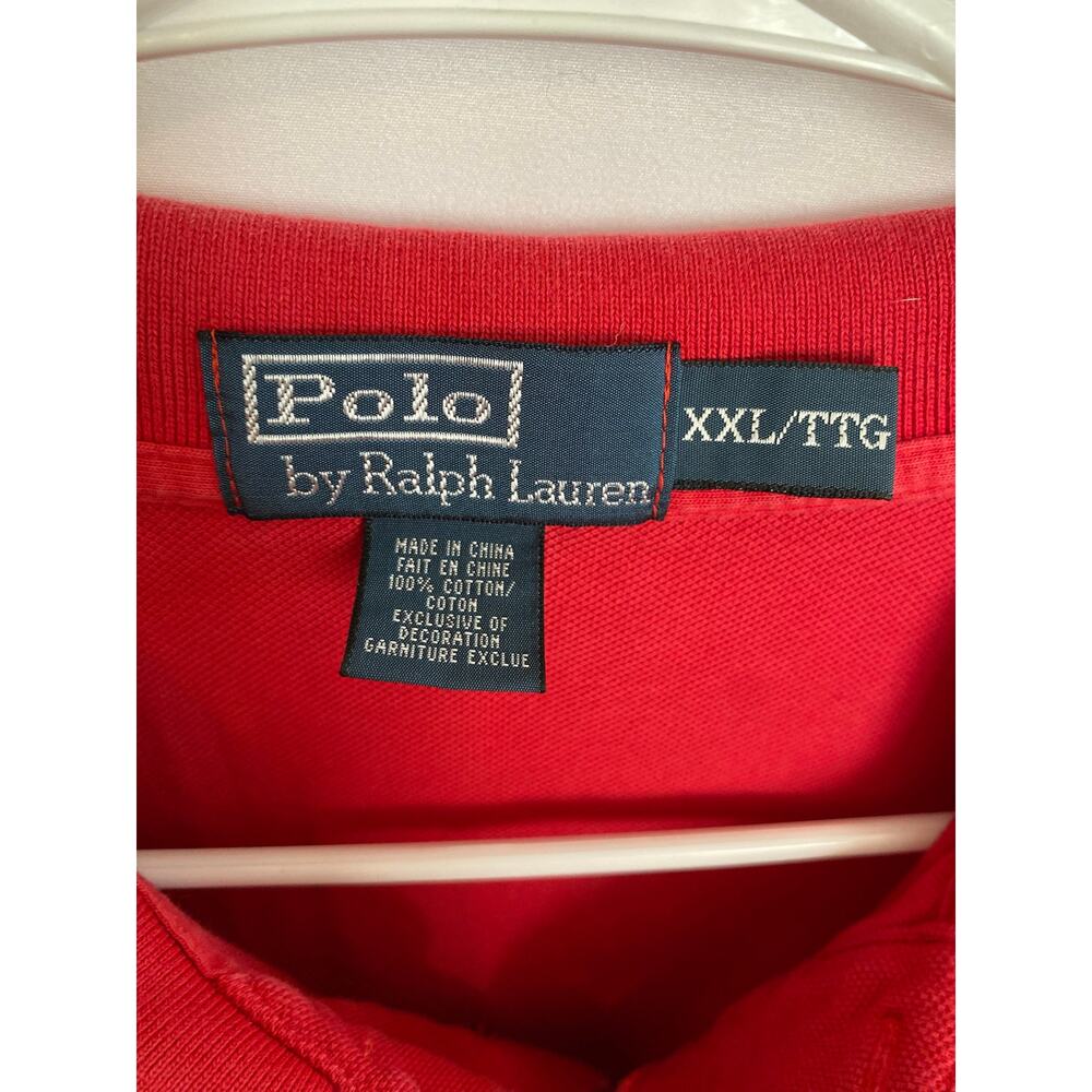 Polo By Ralph Lauren Men's Polo Shirt Color Red Size XXL - Picture 3 of 5